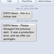Illustration for article titled Mistaken ESPN Text Alert Reads Like A Cry For Help